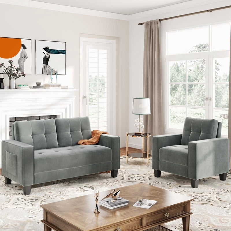 Sofa Set - Loveseat, Arm Chair And Three Seat (1+3 Seat)
