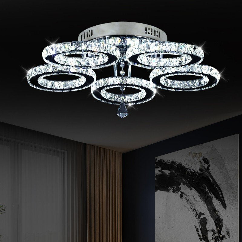 LED Crystal Chandelier Lamp For Bedroom