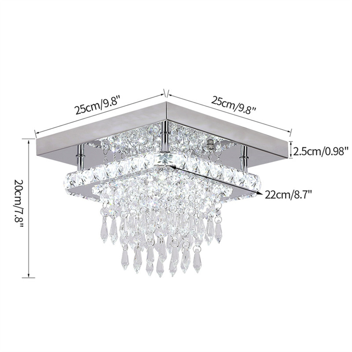 LED Crystal Chandelier Lamp For Bedroom