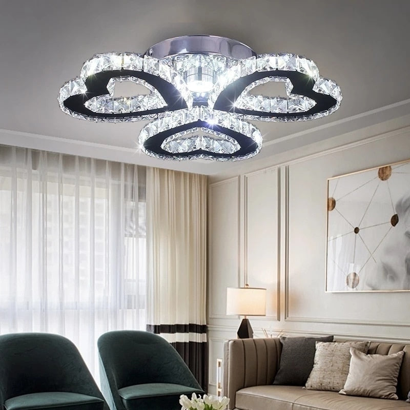 LED Crystal Chandelier Lamp For Bedroom