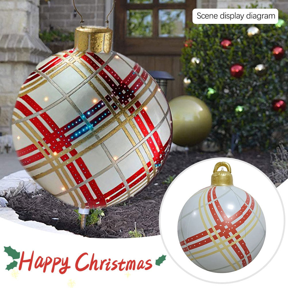 Outdoor Christmas Inflatable Decorated Giant PVC Ball