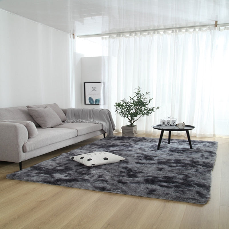 Modern Luxury Velvet Shag Area Rug