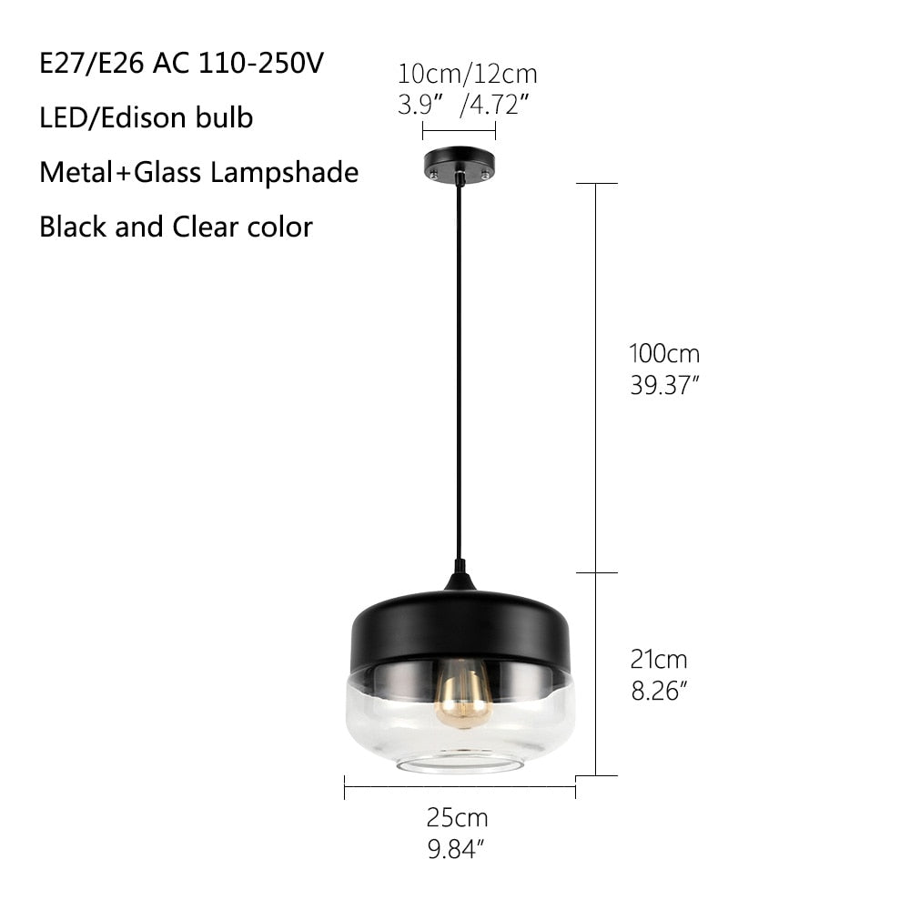 Modern Contemporary Glass Pendant Lamp and Lights