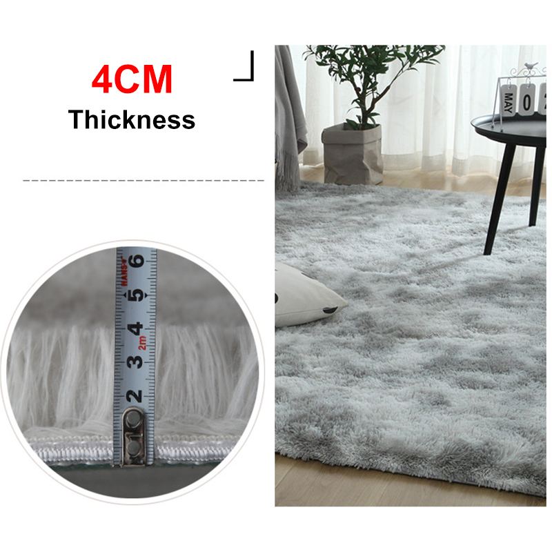 Modern Luxury Velvet Shag Area Rug