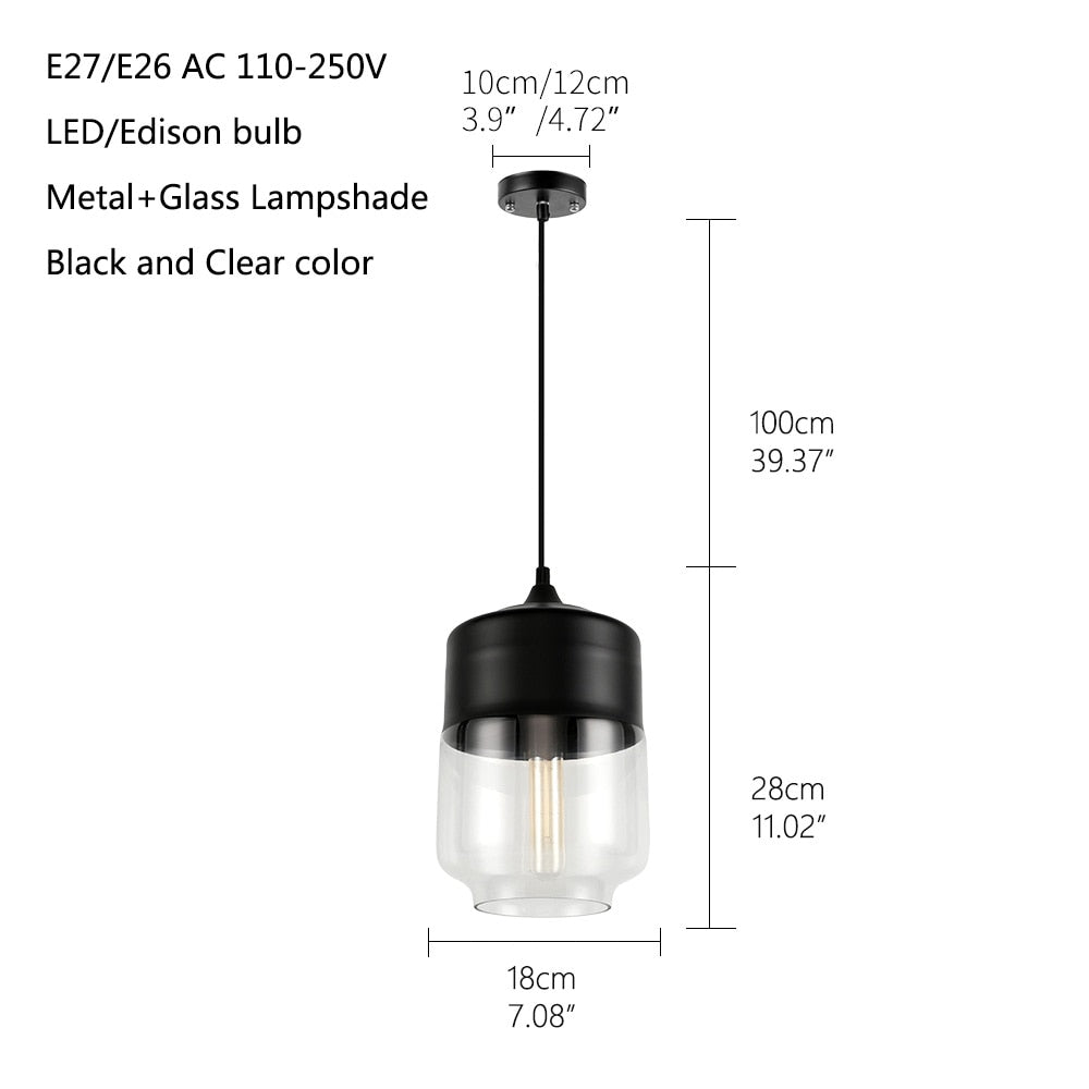 Modern Contemporary Glass Pendant Lamp and Lights