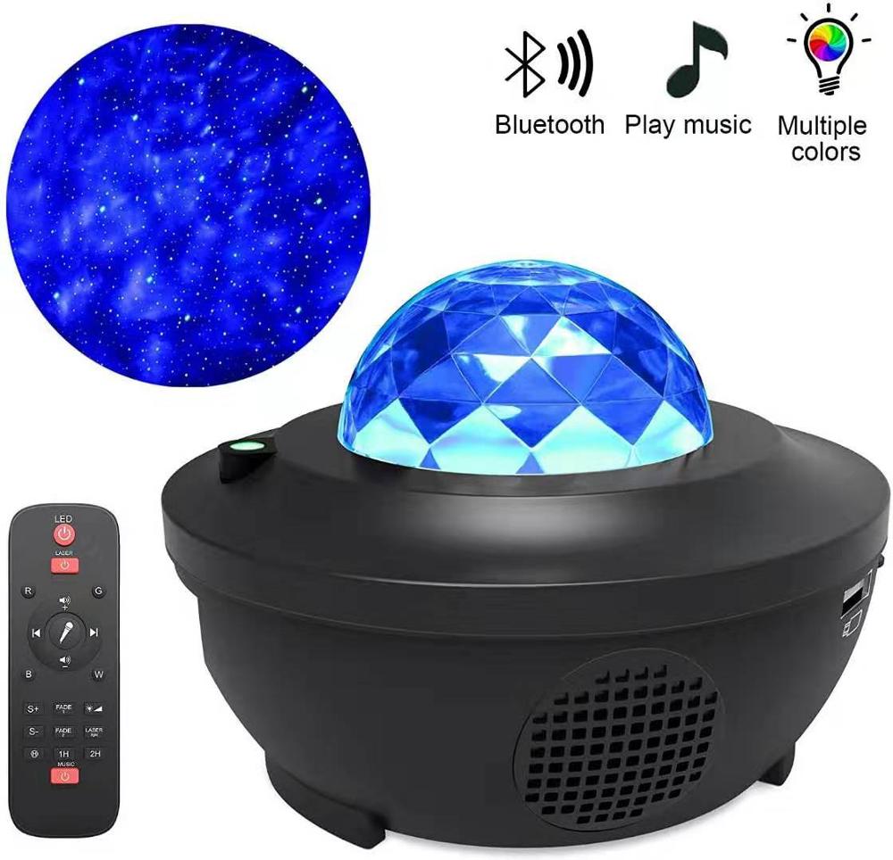 LED Star Galaxy Projector Ocean Wave Night Light