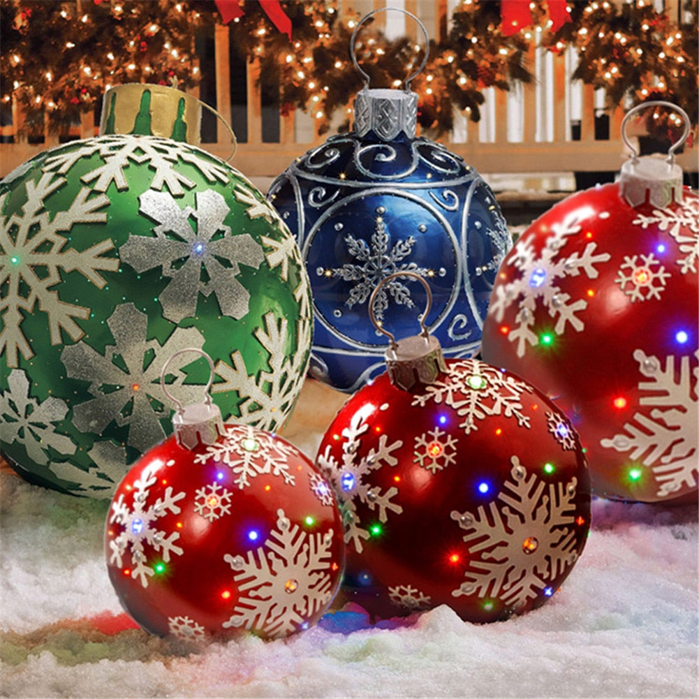 Outdoor Christmas Inflatable Decorated Giant PVC Ball