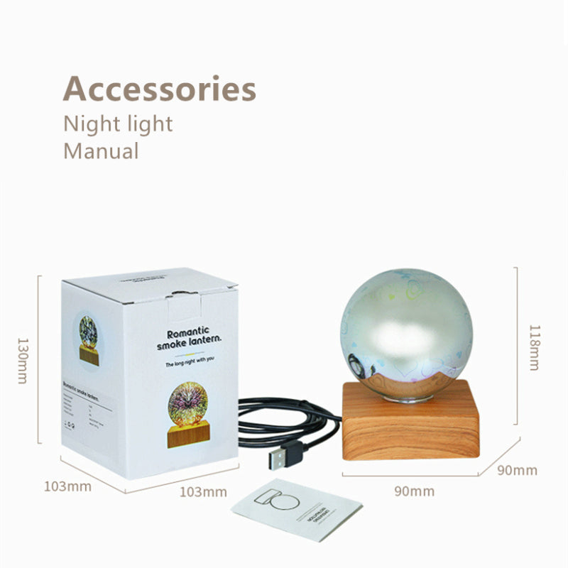 Colorful Night Light 5V USB Table Lamp 4V Bedside Atmosphere Lantern 3D Firework-lamps 3 Mode Meteor Bulb Bedroom Decoration