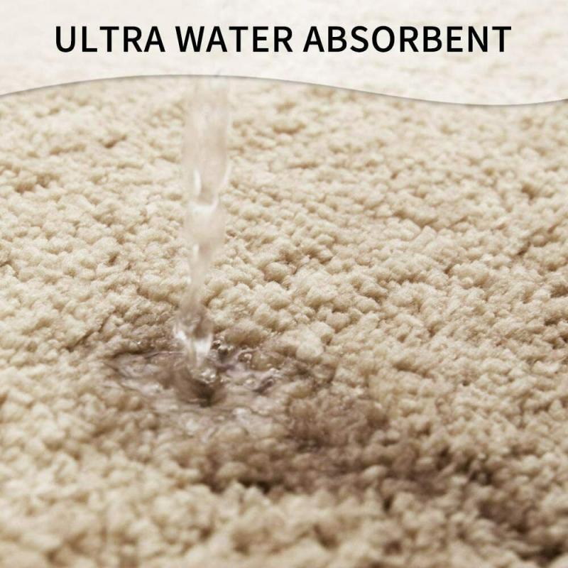 Bathroom Absorbent Carpet Anti-slip Bath Rug Mat