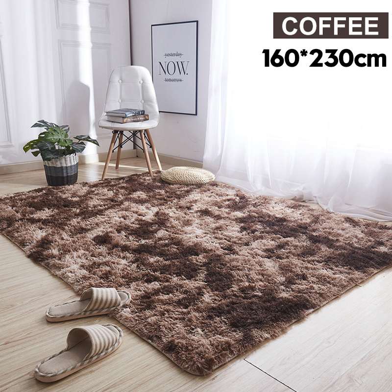 Modern Luxury Velvet Shag Area Rug