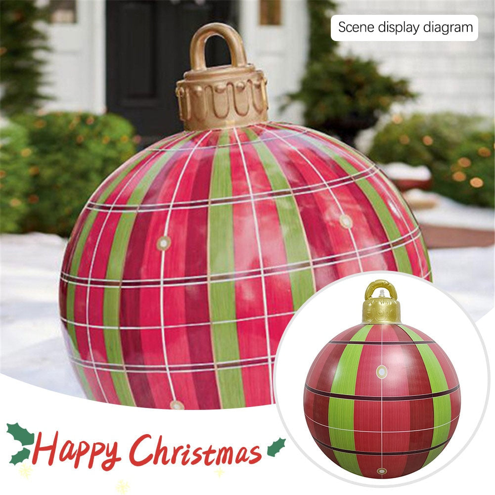 Outdoor Christmas Inflatable Decorated Giant PVC Ball