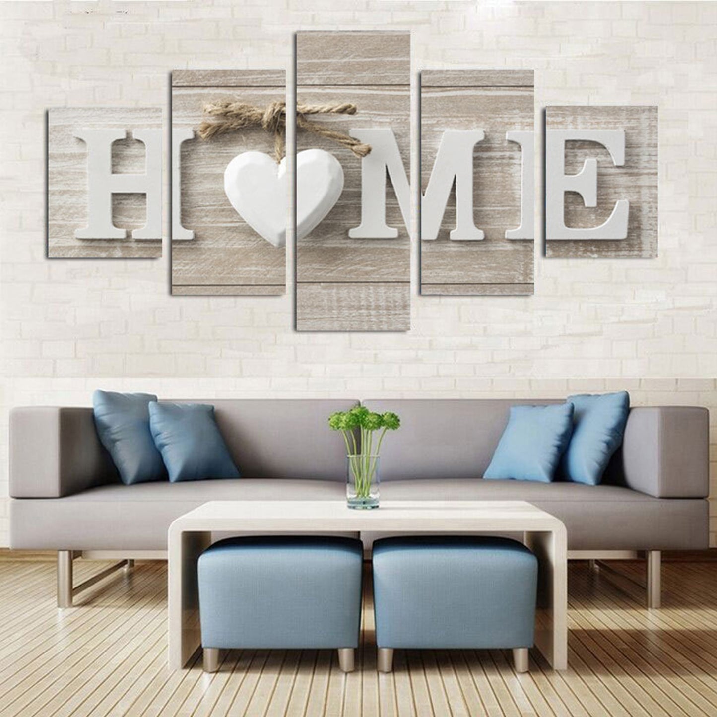 Large HOME Sweet Heart Wall Decor Painting Without Frame