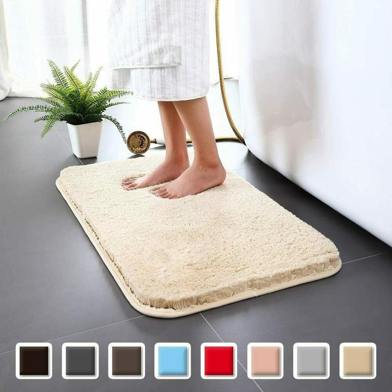 Bathroom Absorbent Carpet Anti-slip Bath Rug Mat