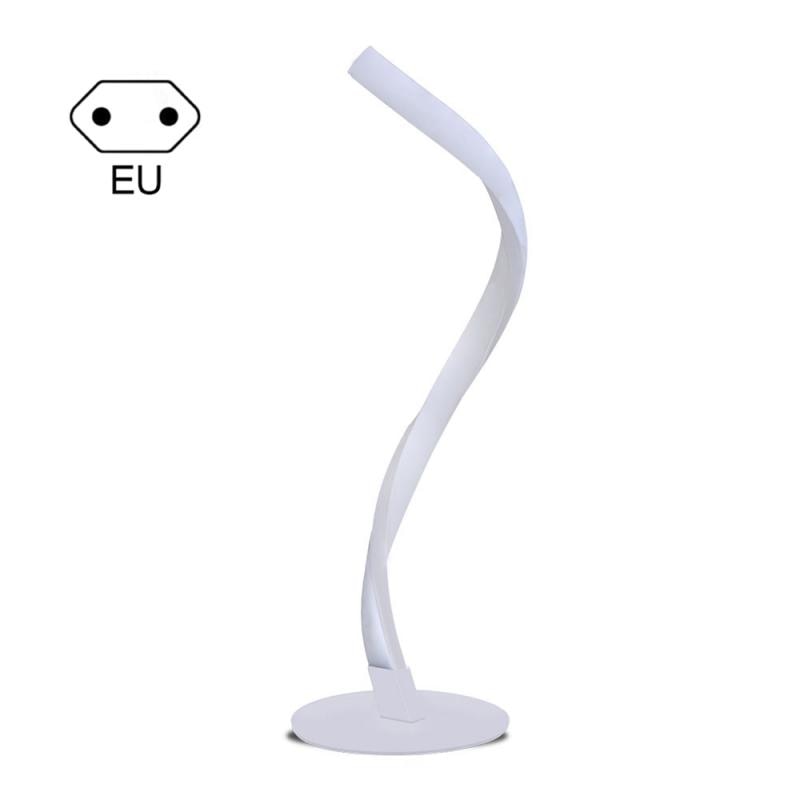 Modern LED Spiral Table Lamp Curved Desk Bedside Lamp