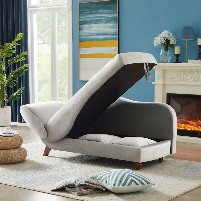 Storage Chaise Lounge (Right Armrest)