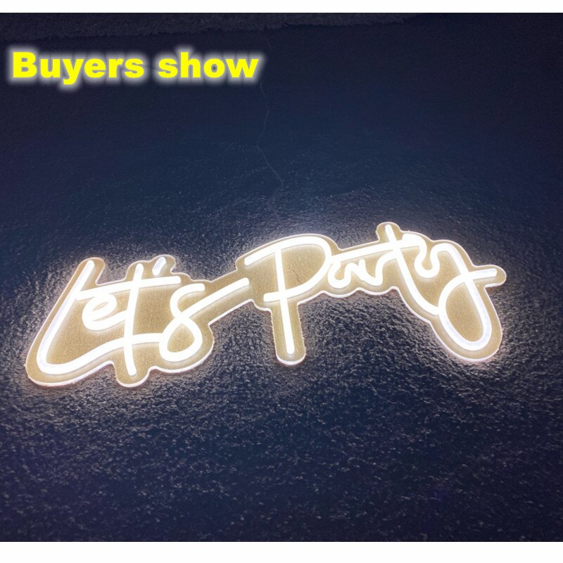 LED Neon and Lets Party Light Signs