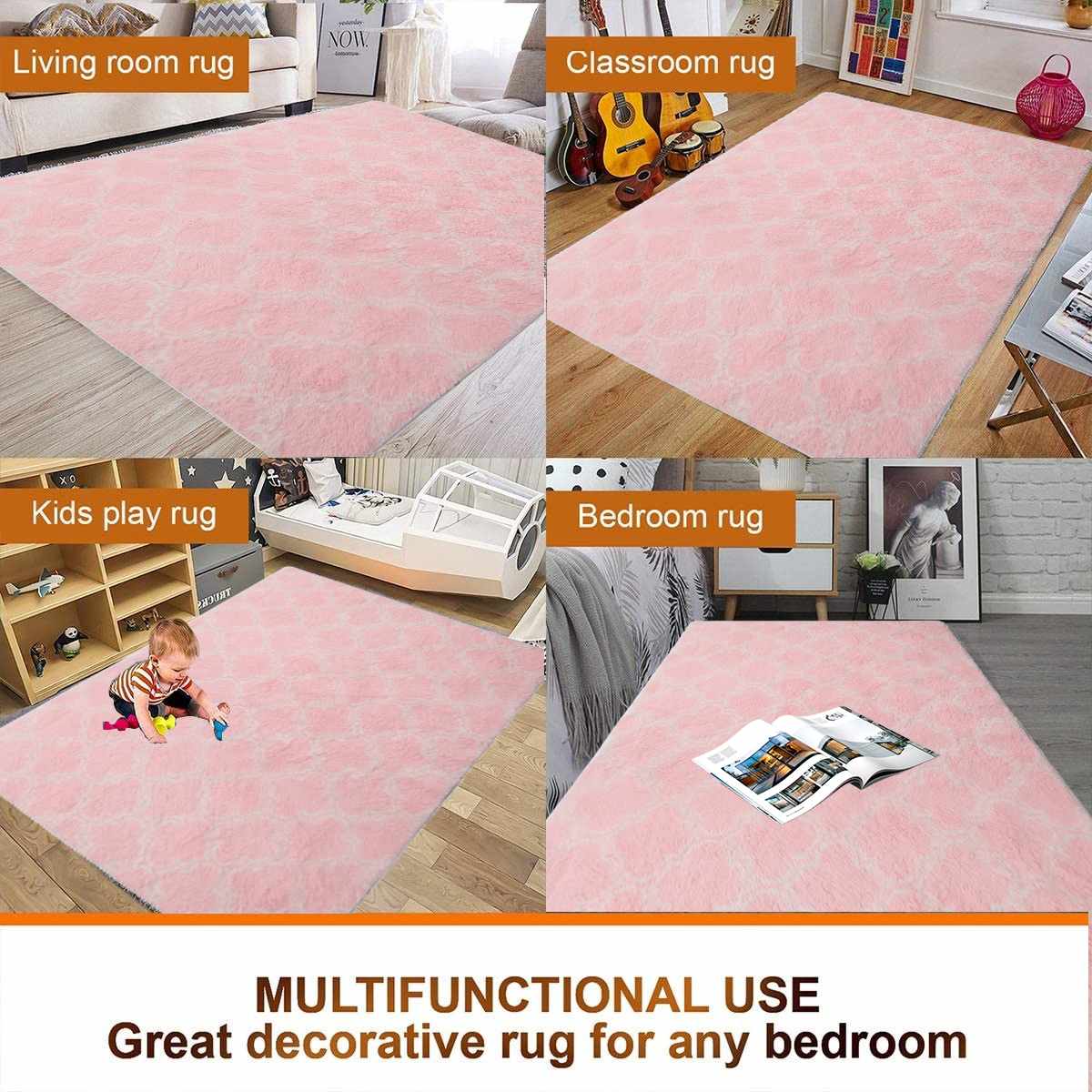 Large Non-Slip Washable Soft Plush Thick Area Rugs and Carpet