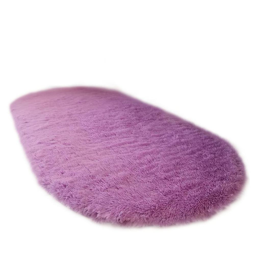 Shaggy, Fluffy, Long Oval Area Rugs for Kids