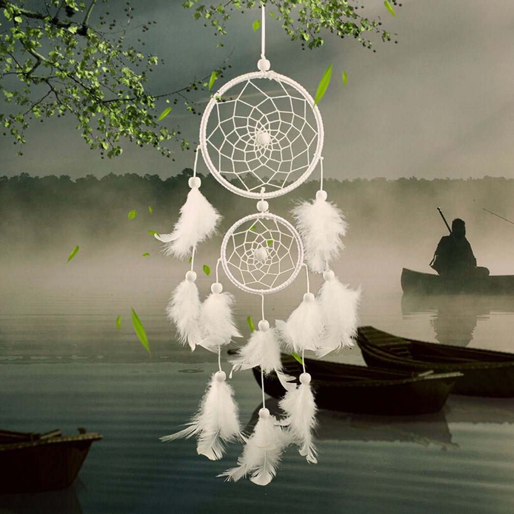 Handmade Girl Heart Indian Dream Catcher Room Decor Ornament