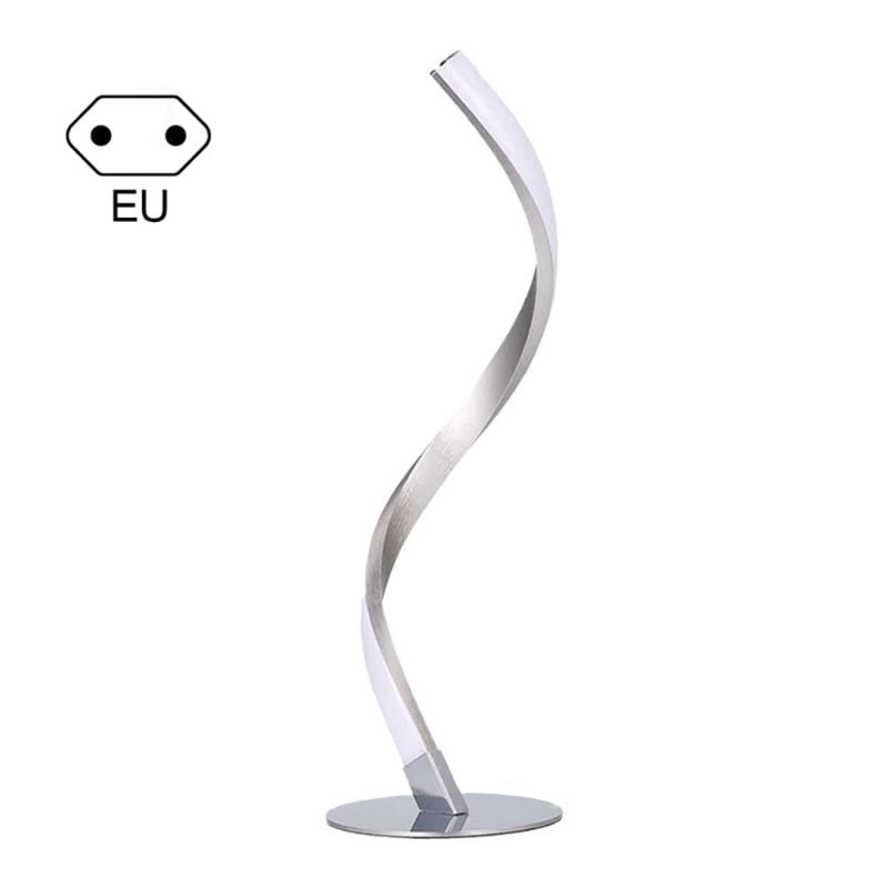 Modern LED Spiral Table Lamp Curved Desk Bedside Lamp