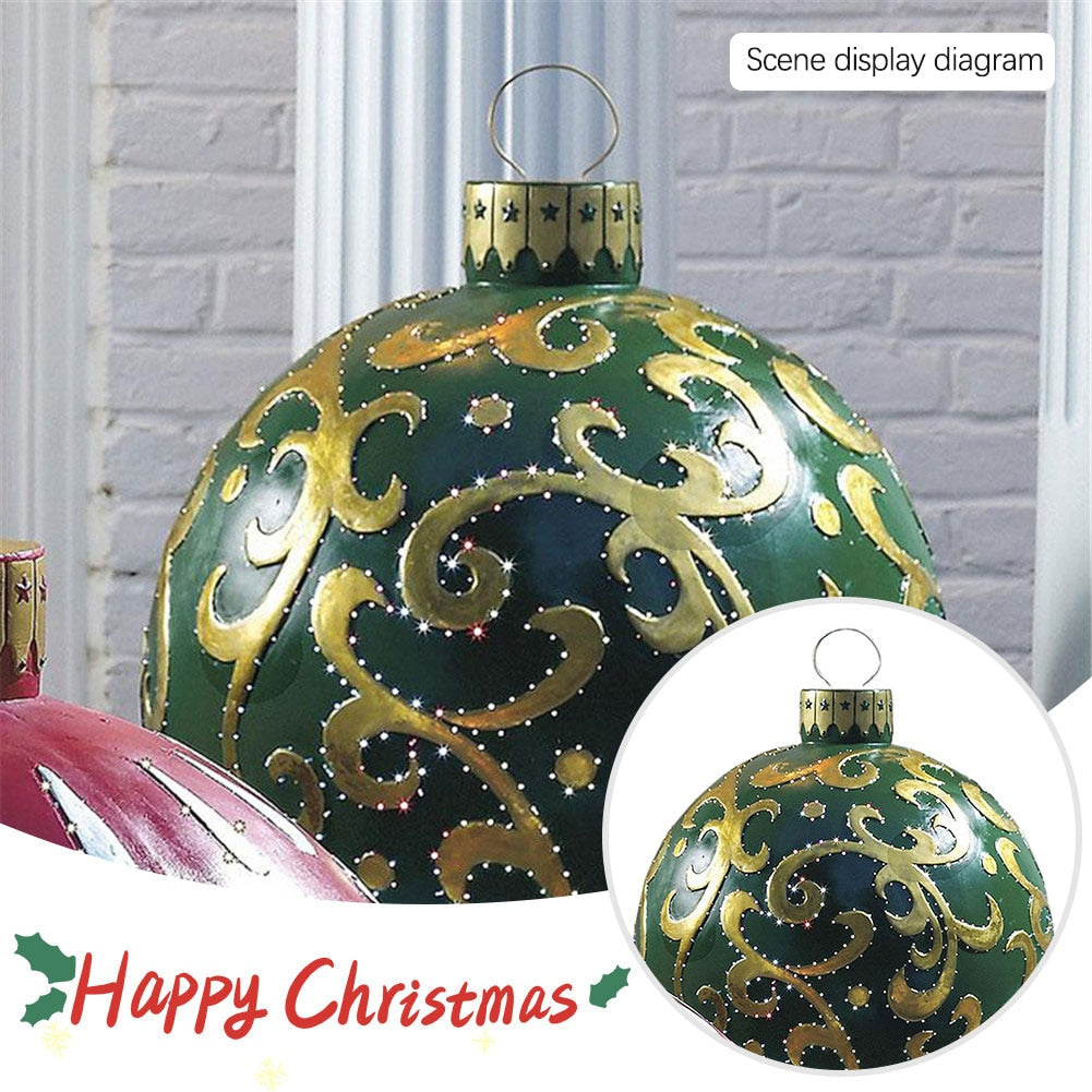 Outdoor Christmas Inflatable Decorated Giant PVC Ball