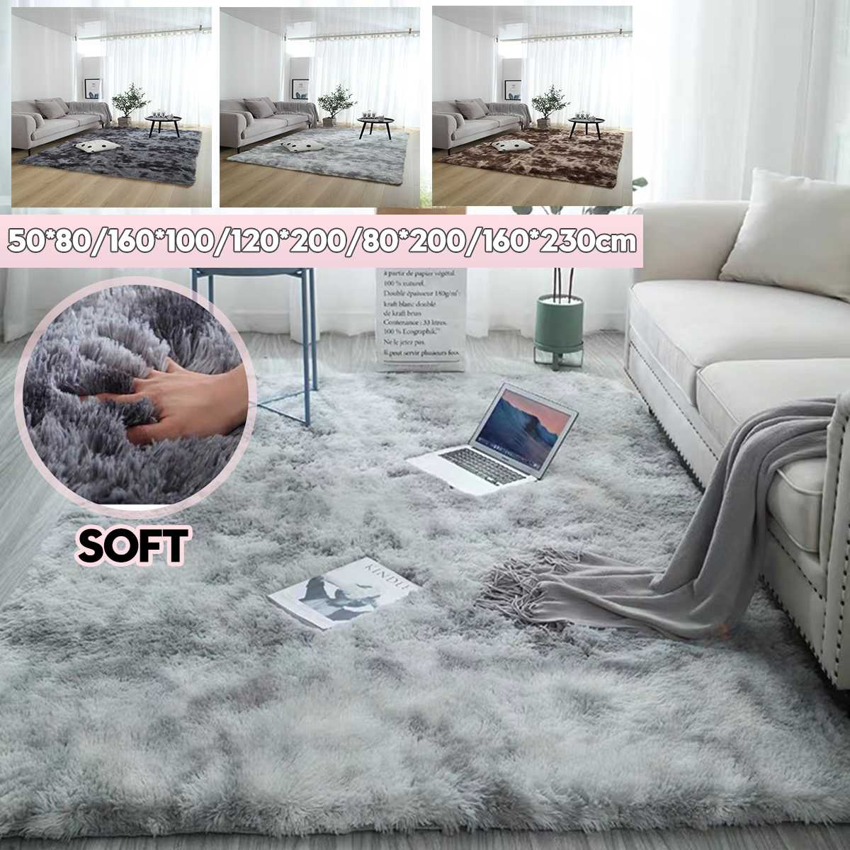 Modern Anti-skid Ultra Soft Plush Area Rectangle Rugs