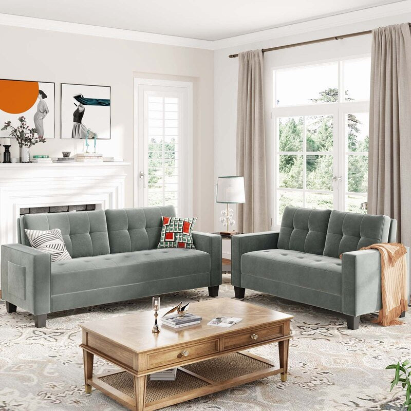 Sofa Set - Loveseat, Arm Chair And Three Seat (1+3 Seat）