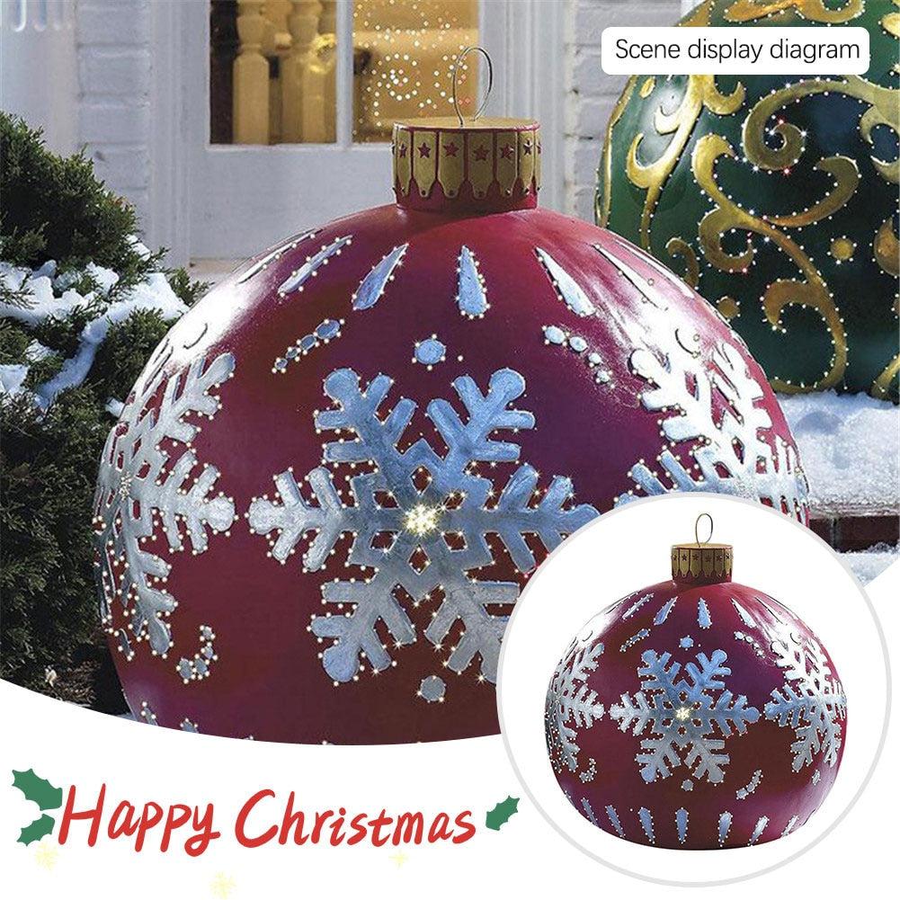 Outdoor Christmas Inflatable Decorated Giant PVC Ball