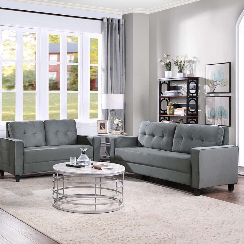 Sofa Set - Loveseat, Arm Chair And Three Seat (1+3 Seat）