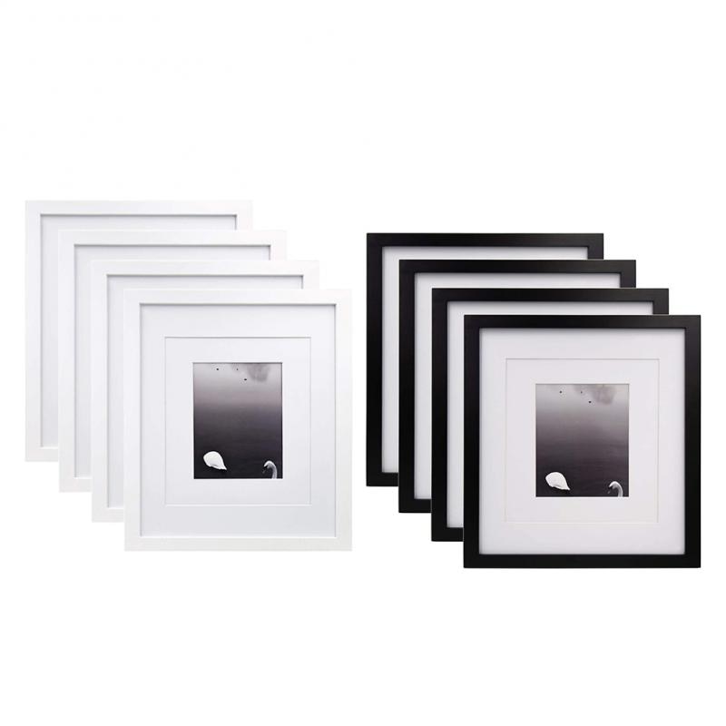 Solid Black and White Photo Frame Set Wall Decoration