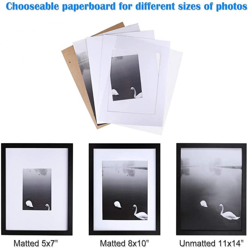 Solid Black and White Photo Frame Set Wall Decoration