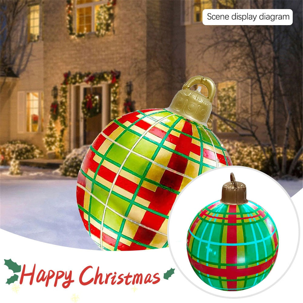 Outdoor Christmas Inflatable Decorated Giant PVC Ball