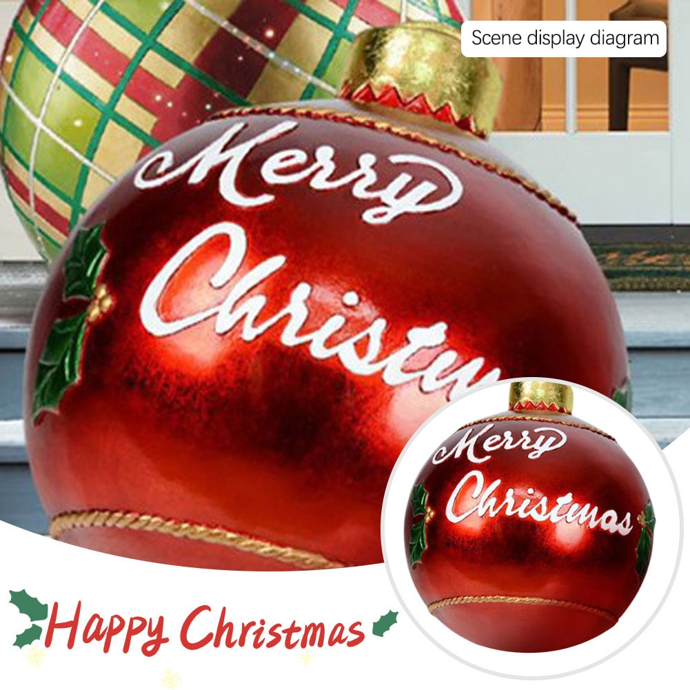 Outdoor Christmas Inflatable Decorated Giant PVC Ball