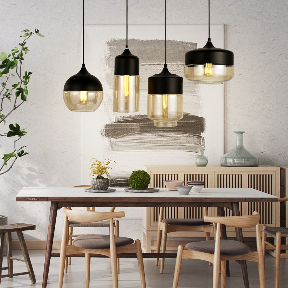 Modern Contemporary Glass Pendant Lamp and Lights