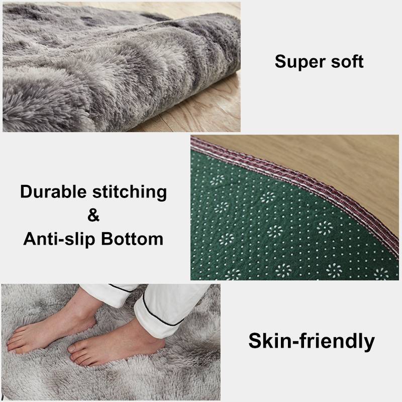 Modern Anti-skid Ultra Soft Plush Area Rectangle Rugs