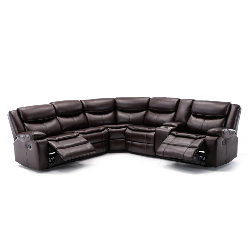 Manual Reclining Sectional Sofa Set