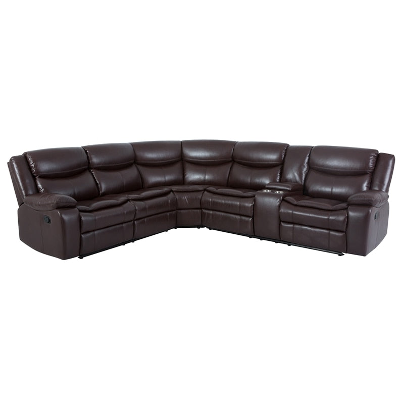 Manual Reclining Sectional Sofa Set