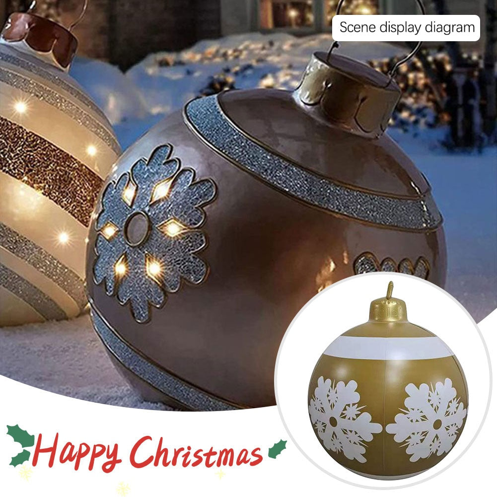 Outdoor Christmas Inflatable Decorated Giant PVC Ball