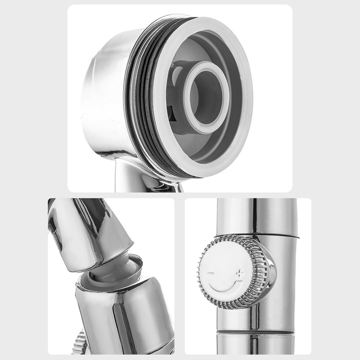 3 Modes Bathroom Pressurized High Pressure Water Saving Adjustable Shower Head