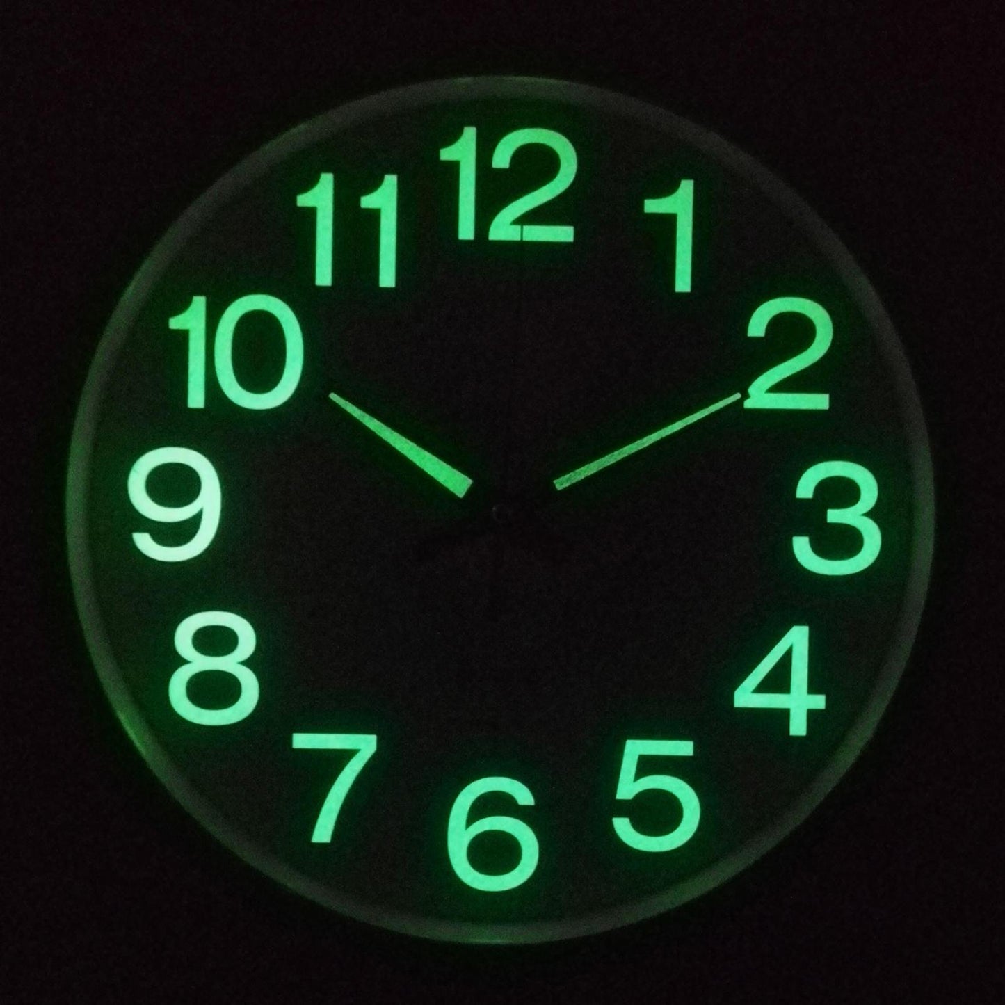 Modern Luminous Wall Clock with Silent Night Light Quartz