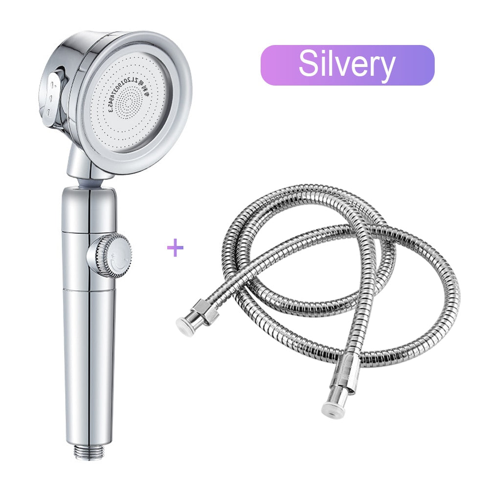 3 Modes Bathroom Pressurized High Pressure Water Saving Adjustable Shower Head