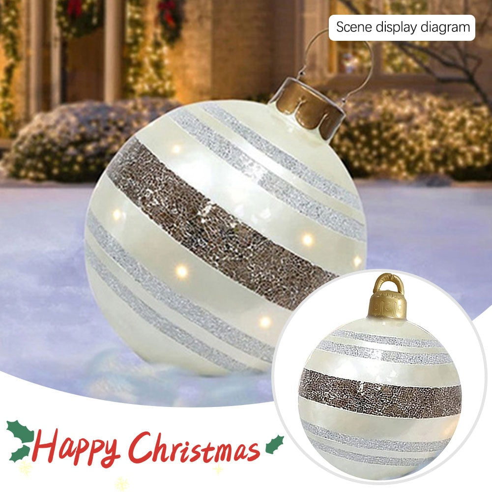 Outdoor Christmas Inflatable Decorated Giant PVC Ball