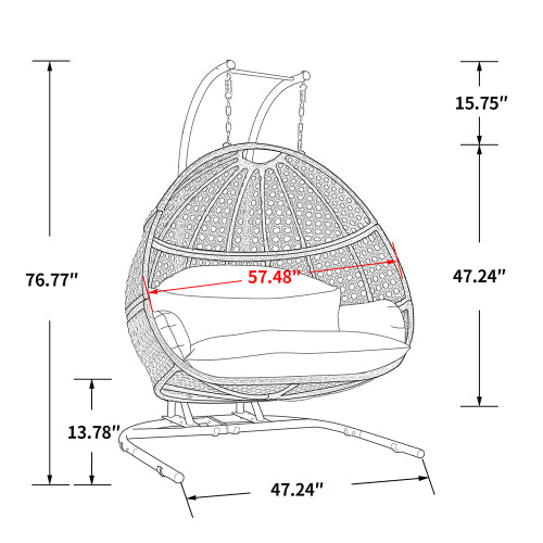 2 Person / Single swing chair Outdoor Patio Furniture