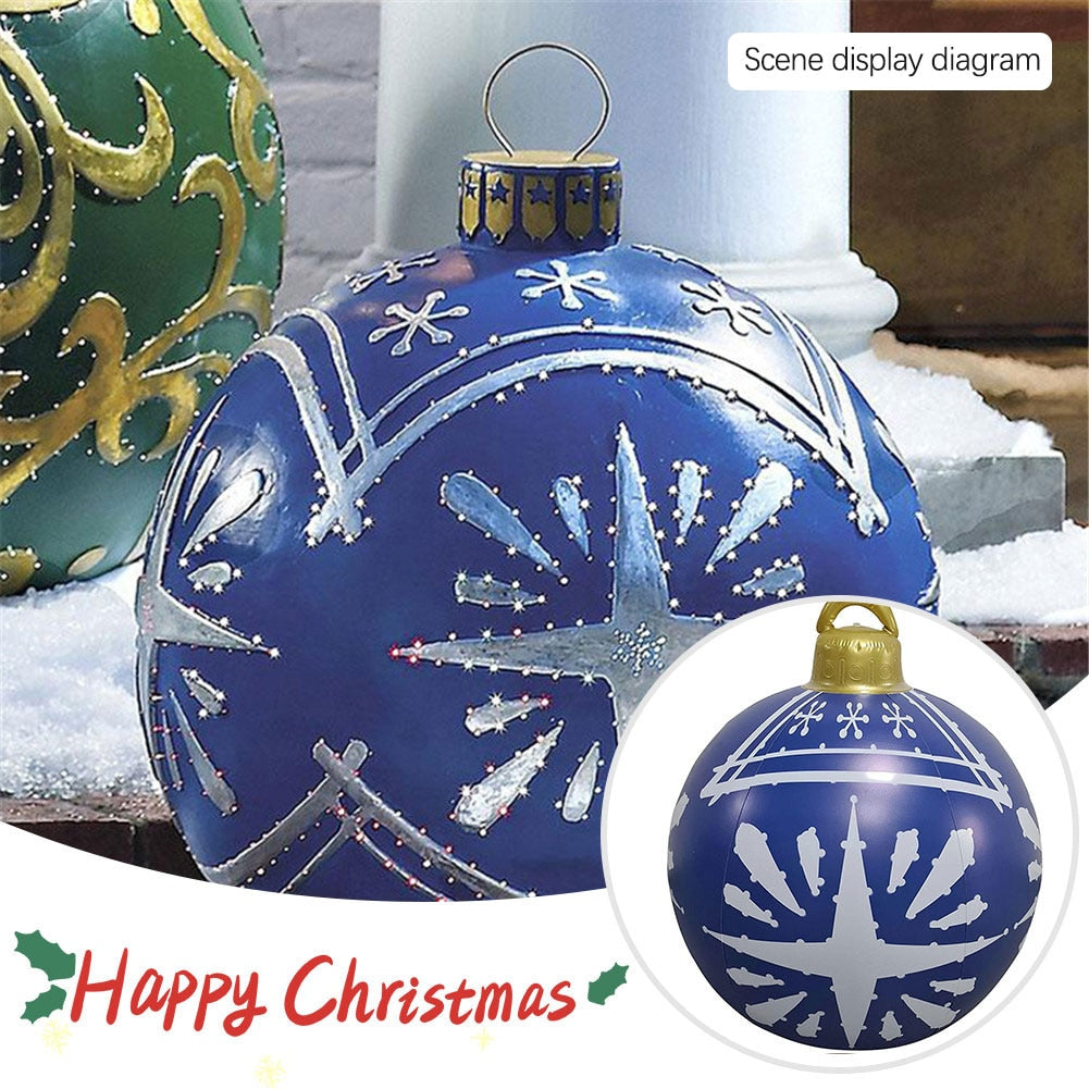 Outdoor Christmas Inflatable Decorated Giant PVC Ball