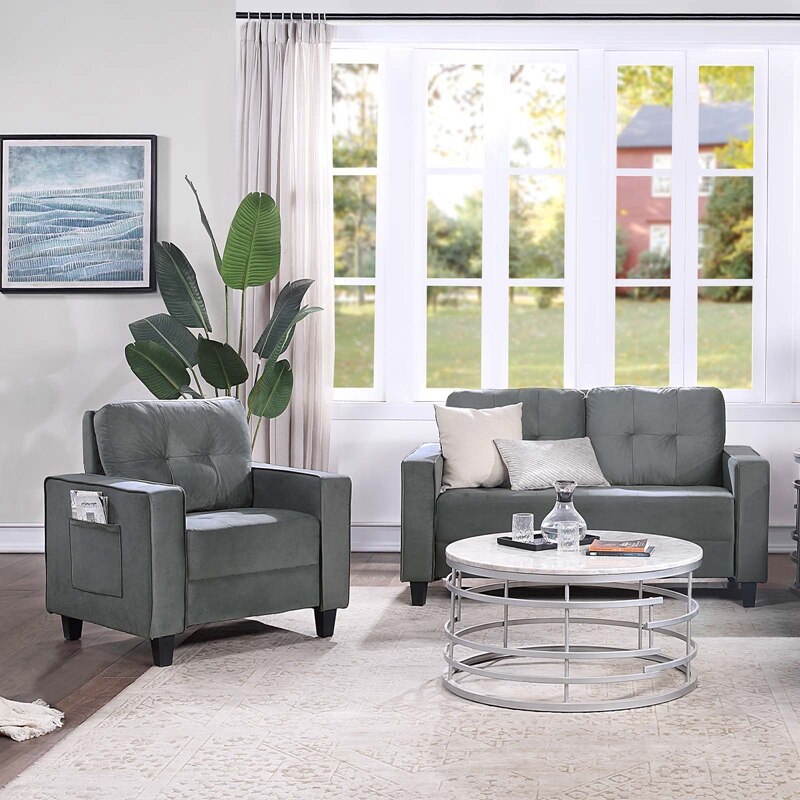 Sofa Set - Loveseat, Arm Chair And Three Seat (1+3 Seat）