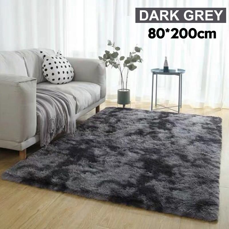 Modern Luxury Velvet Shag Area Rug