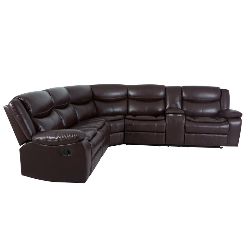 Manual Reclining Sectional Sofa Set