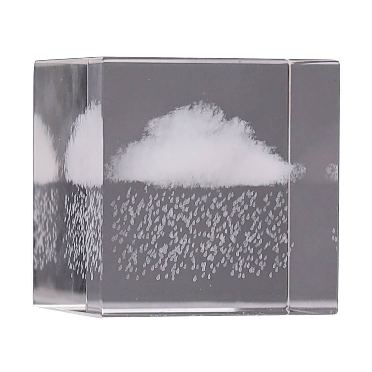 Raining Cloud Cube 3d Transparent Laser Crystal Cubes Decor