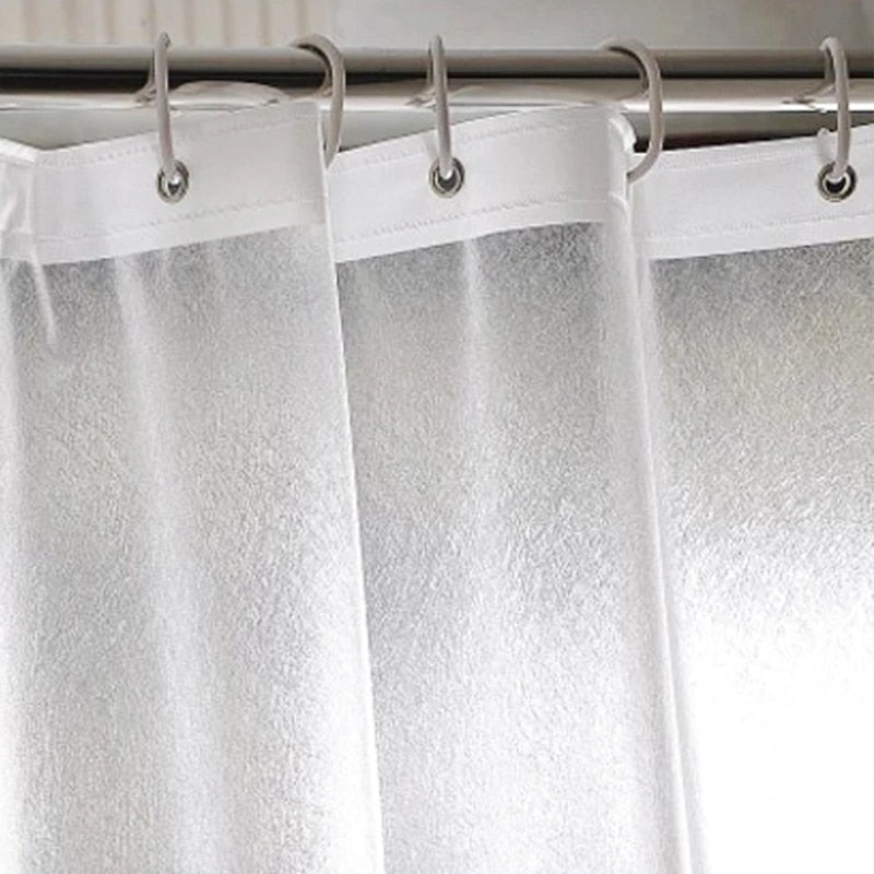 Luxury Translucent brushed waterproof Shower curtain