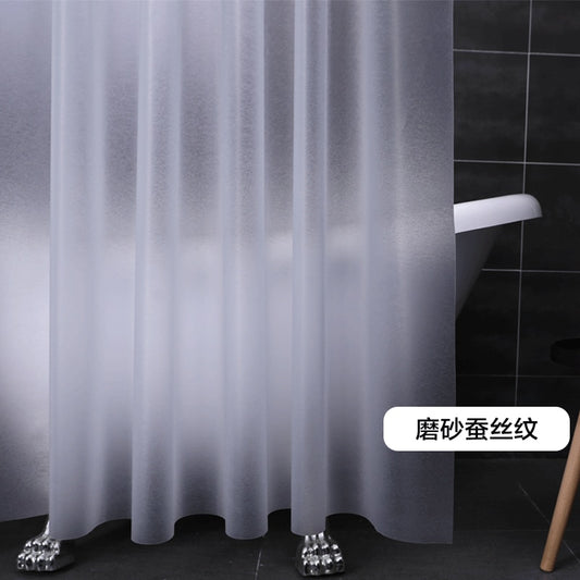 Luxury Translucent brushed waterproof Shower curtain